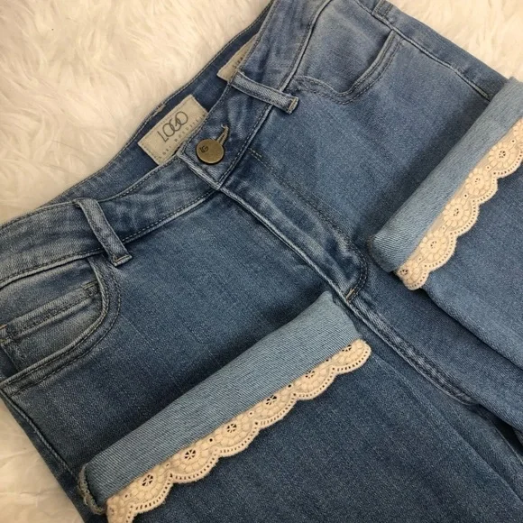 LOGO- Lori Goldstein cropped straight leg jeans - Picture 13 of 13